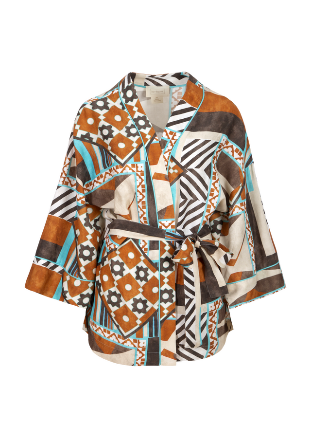 Short Kimono Brown